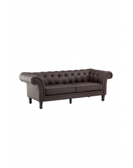 Sofa trzyosobowa Etran ciemnobrązowa 226cm
