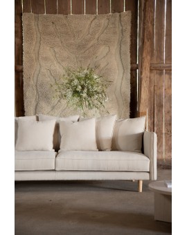 Sofa trzyosobowa Segelskaren beżowa 240cm
