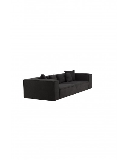 Sofa trzyosobowa Gillholmen Czarna Boucle 284cm