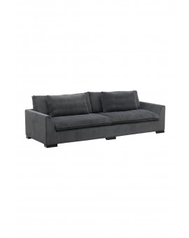 Sofa trzyosobowa Durham ciemnoszara 270cm
