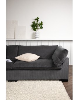 Sofa trzyosobowa Durham ciemnoszara 270cm