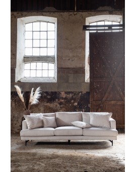 Sofa trzyosobowa Sofia Beżowa sztruks 260cm