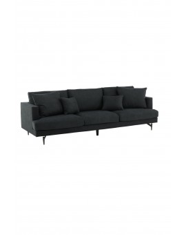 Sofa trzyosobowa Sofia Czarna 260cm