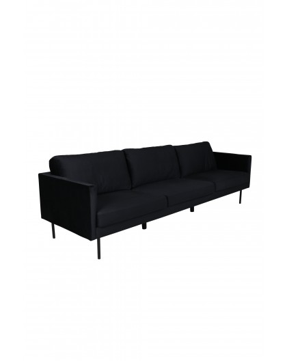 Sofa trzyosobowa Zoom czarna 260cm
