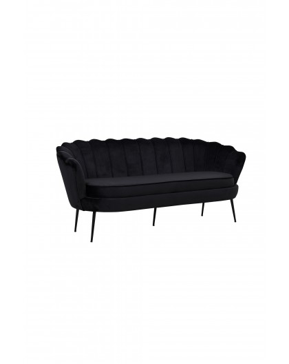 Sofa trzyosobowa Calais czarna 180cm