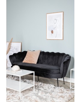 Sofa trzyosobowa Calais czarna 180cm