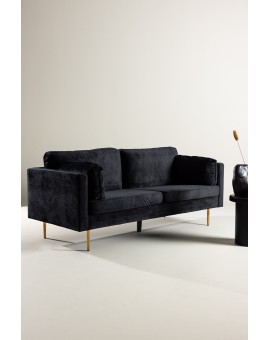 sofa trzyosobowa Boom czarna 203cm