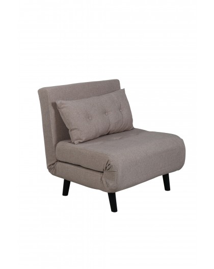 sofa rozkładana Vicky jednoosobowa beżowa 70cm