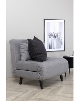 sofa rozkładana Vicky jednoosobowa szara 70cm