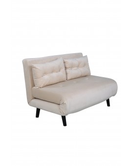 Sofa rozkładana Vicky beżowa 120cm