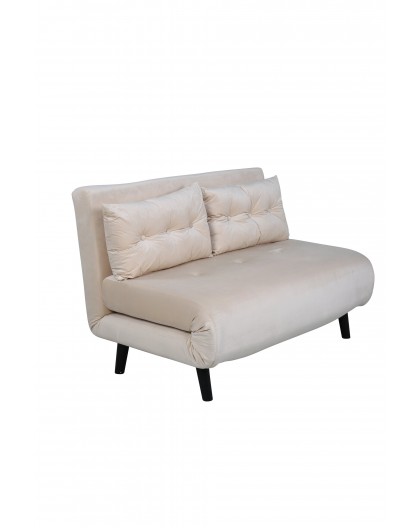 Sofa rozkładana Vicky beżowa 120cm