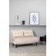 Sofa rozkładana Vicky beżowa 120cm