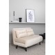 Sofa rozkładana Vicky beżowa 120cm