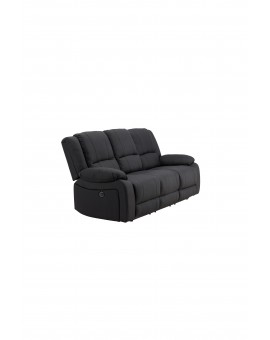 Sofa rozkładana Singapore trzyosobowa Czarna 218cm