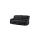 Sofa rozkładana Singapore trzyosobowa Czarna 218cm