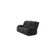 Sofa rozkładana Singapore trzyosobowa Czarna 218cm