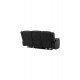 Sofa rozkładana Singapore trzyosobowa Czarna 218cm