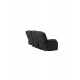 Sofa rozkładana Singapore trzyosobowa Czarna 218cm