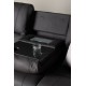 Sofa rozkładana Singapore trzyosobowa Czarna 218cm