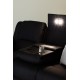 Sofa rozkładana Singapore trzyosobowa Czarna 218cm
