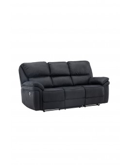 Sofa rozkładana Saranda trzyosobowa Czarna 228cm