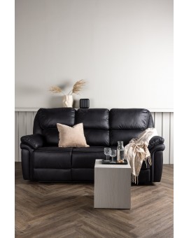 Sofa rozkładana Saranda trzyosobowa Czarna 228cm