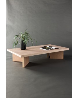 STOLIK KAWOWY BASSHOLMEN BIELONY 140X80CM