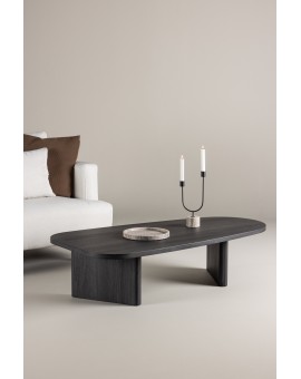  STOLIK KAWOWY GR&Ouml;NVIK CZARNY 130X65CM