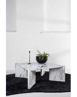 STOLIK KAWOWY ROGALAND BIAŁY MARMUR 100X100CM