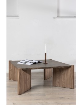  STOLIK KAWOWY ROGALAND MARMUR BRĄZOWY 100X100CM