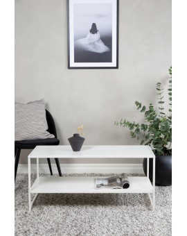 STOLIK KAWOWY STAAL BIAŁY 102X43CM