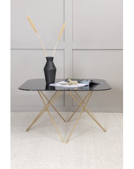 STOLIK KAWOWY TRISTAR CZARNY 80X80CM