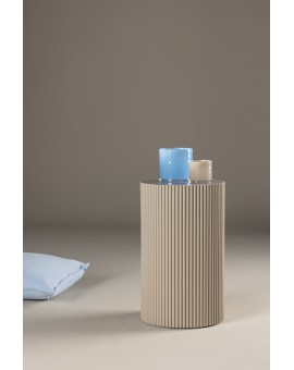 STOLIK POMOCNICZY LENOX BEŻOWY 30,5CM