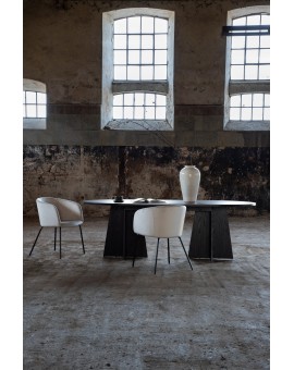 Stół do jadalni Bootcut Oval 230x115cm czarny