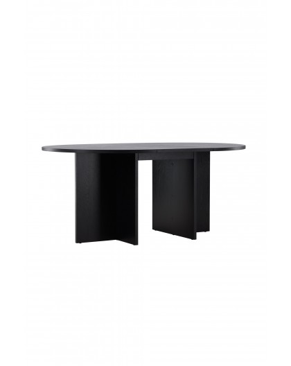 STÓŁ DO JADALNI STRADA ROZKŁADANY 120-170X120CM CZARNY