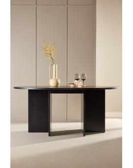 STÓŁ DO JADALNI STRADA ROZKŁADANY 120-170X120CM CZARNY