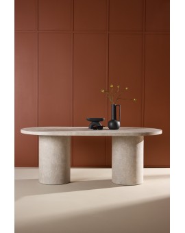 STÓŁ DO JADALNI NARVIK 100X200 CM BEŻOWY