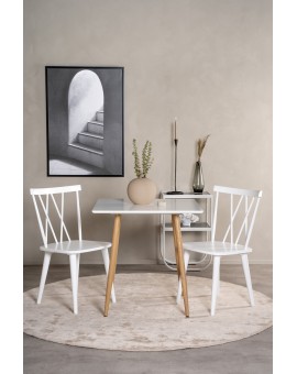 ST&Oacute;Ł DO JADALNI POLAR 80X80CM BIAŁY