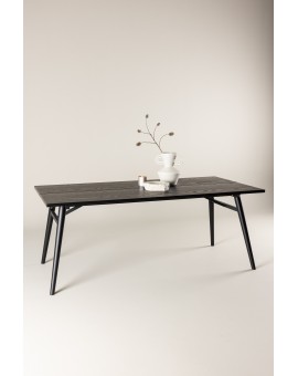 STÓŁ DO JADALNI SLEEK 190X95CM CZARNY