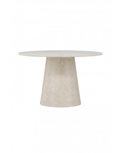 STÓŁ DO JADALNI LANZO 120CM BEŻOWY MARMUR