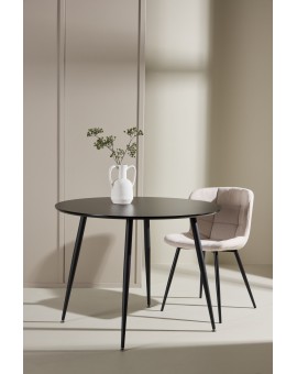  STÓŁ DO JADALNI PLAZA 100CM CZARNY I