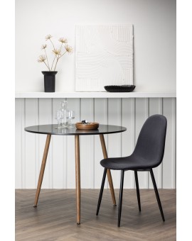 STÓŁ DO JADALNI POLAR 90CM CZARNY