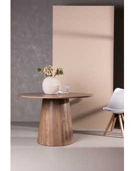 STÓŁ DO JADALNI LANZO 120CM BRĄZOWY