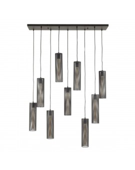 LAMPA WISZĄCA OZAN METALOWA CZARNA