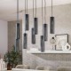 LAMPA WISZĄCA OZAN METALOWA CZARNA