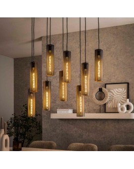 LAMPA WISZĄCA OZAN METALOWA CZARNA
