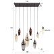 LAMPA WISZĄCA BROOME SZKLANA