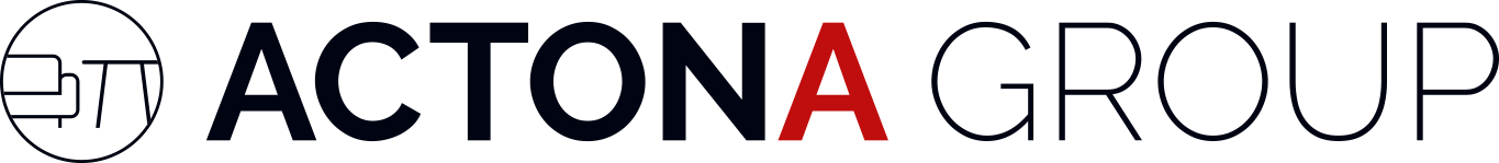 actona group logo 1 line horizontal blac